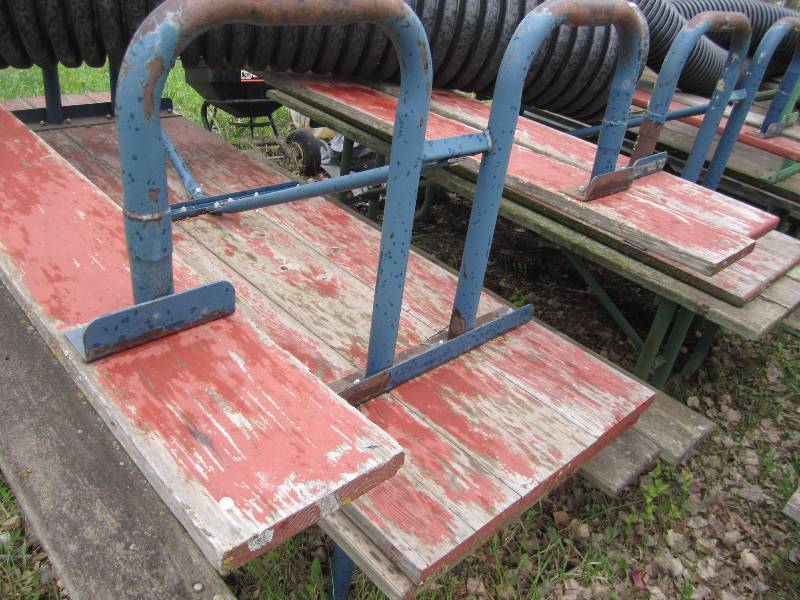 Lot of 4 picnic tables, frames made...