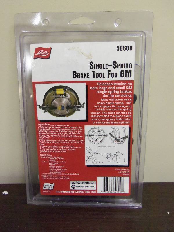 Single Spring Brake Tool For GM