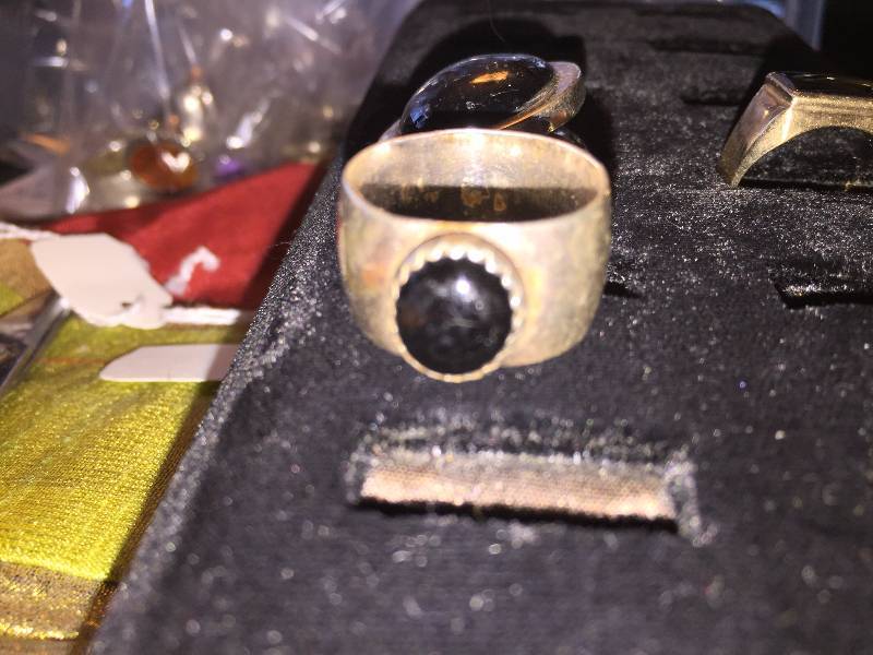 lot 14 image: 3 Artisian Made Sterling Rings