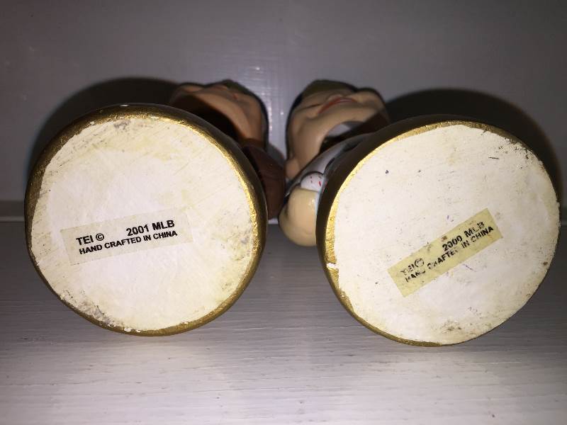 lot 44 image: Phillies and Red Sox Bobbleheads, Plaster of Paris, MLB