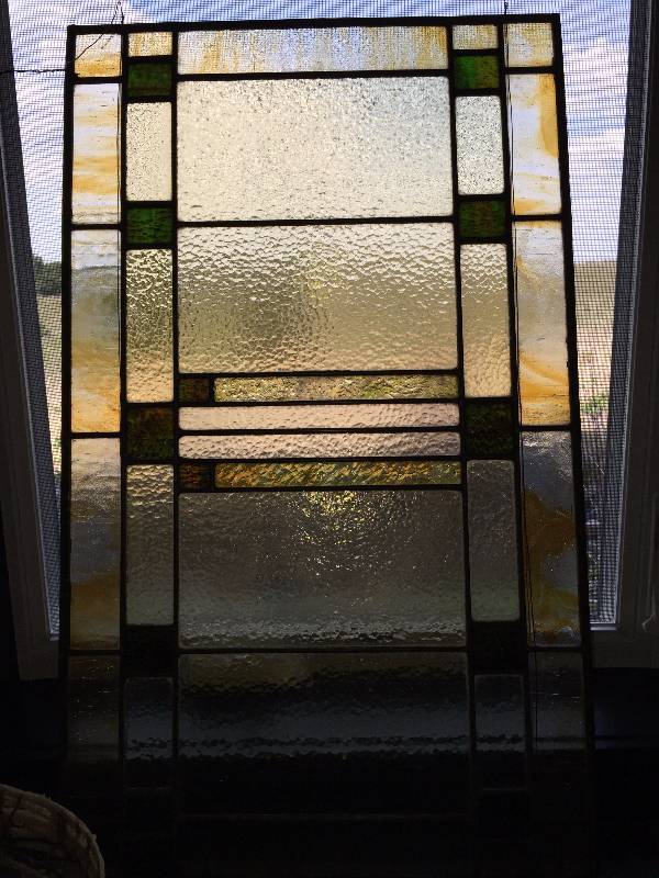lot 82 image: Stained glass window