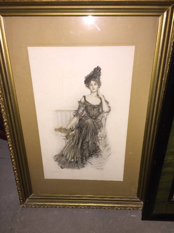 lot 77 image: Lot of Pictures, Frames, Prints Harrison Fisher
