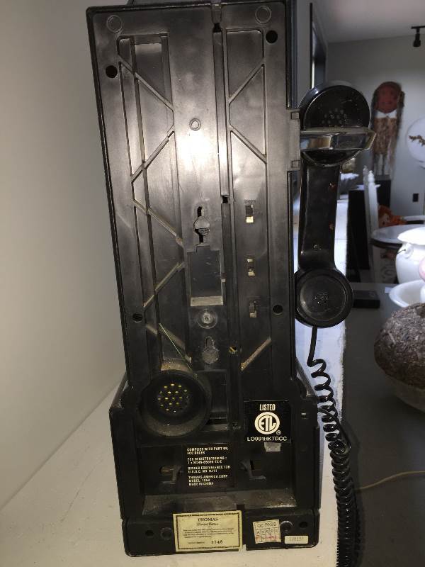 lot 54 image: Reproduction Wall Pay Phone