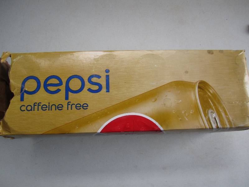 12 pack of pop  soda cans, package...