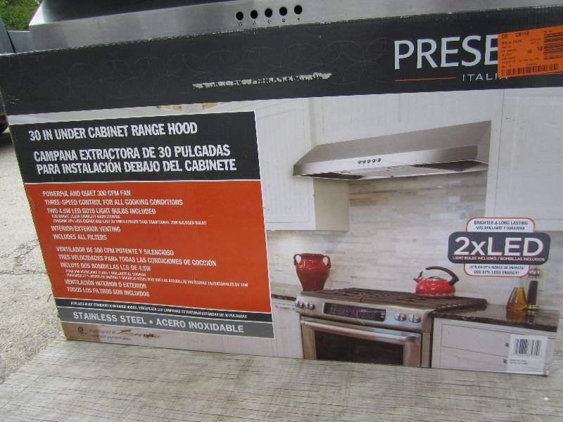 Presenza Model # QR045  30 in. Unde...