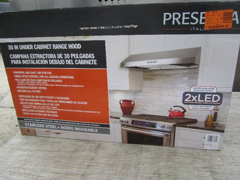Presenza Model # QR045  30 in. Unde...