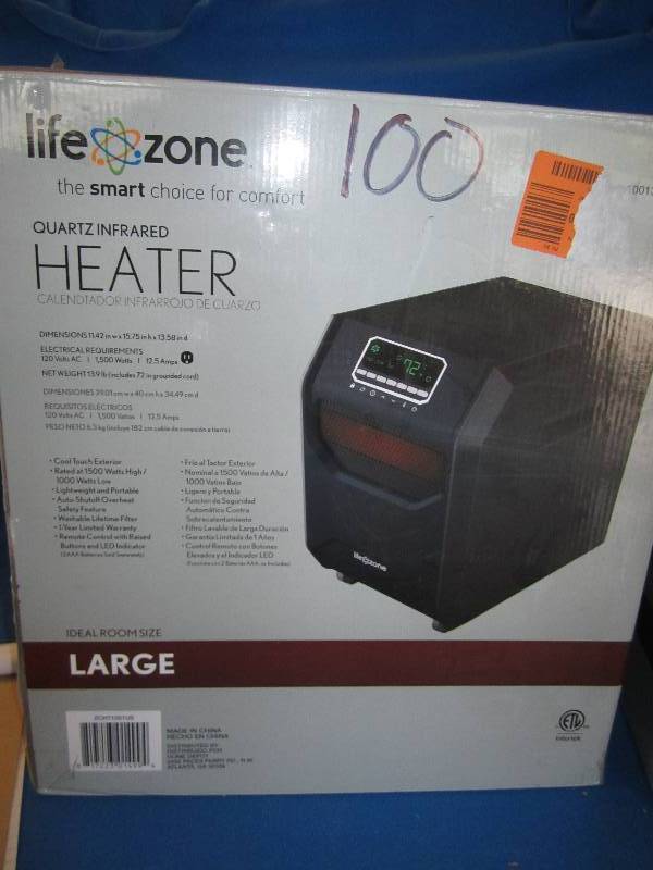 Lifesmart Model # ZCHT1001US  1500-...