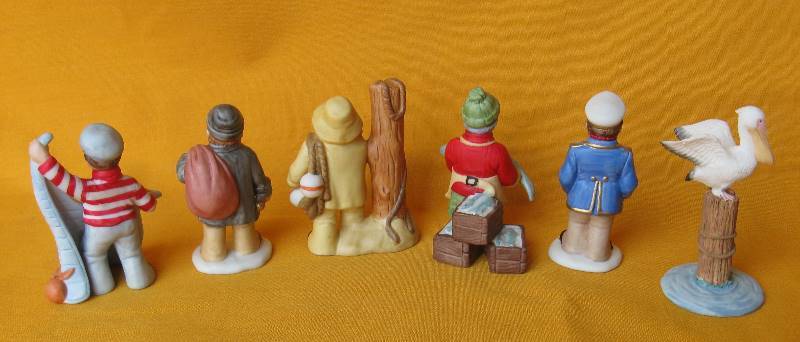 lot 17 image: 6 - Bisque, NAUTICAL FIGURINES by LEFTON, 1995