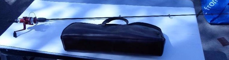 lot 26 image: Fishing rod with reel case
