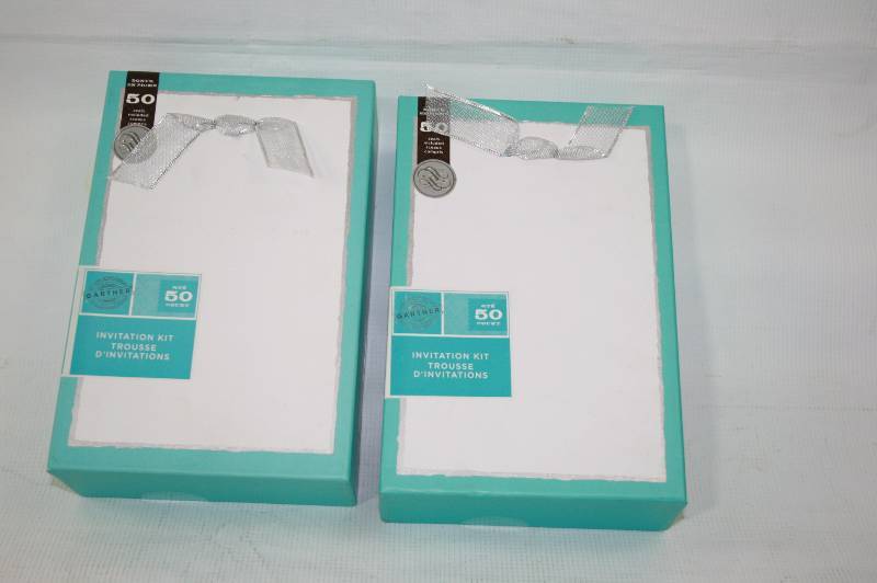 2 boxes 50 count invitations