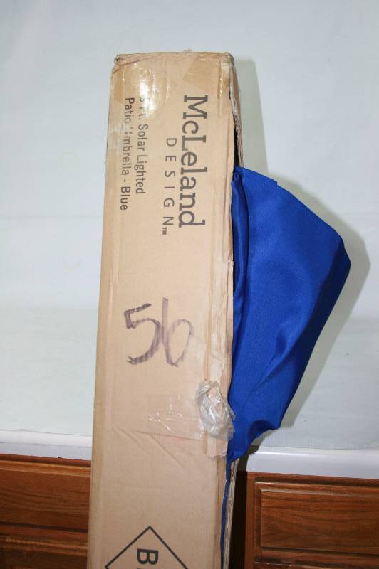 Solar lighted Umbrella- Blue