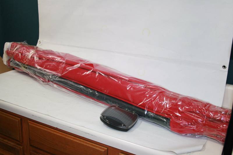 Solar lighted Umbrella- Red