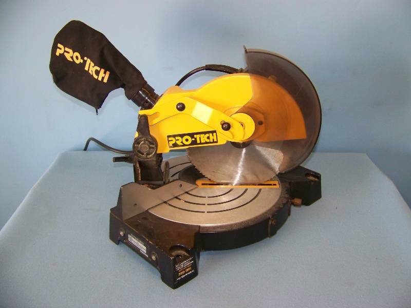 Pro-Tech, 1/4" Compound Miter Saw | #169 Fireproof Safe, Power Tools