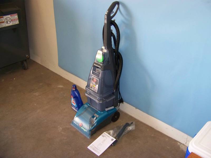 lot 19 image: Hoover, SteamVac  Steam Vacuum with Manual & Cleaning Solution