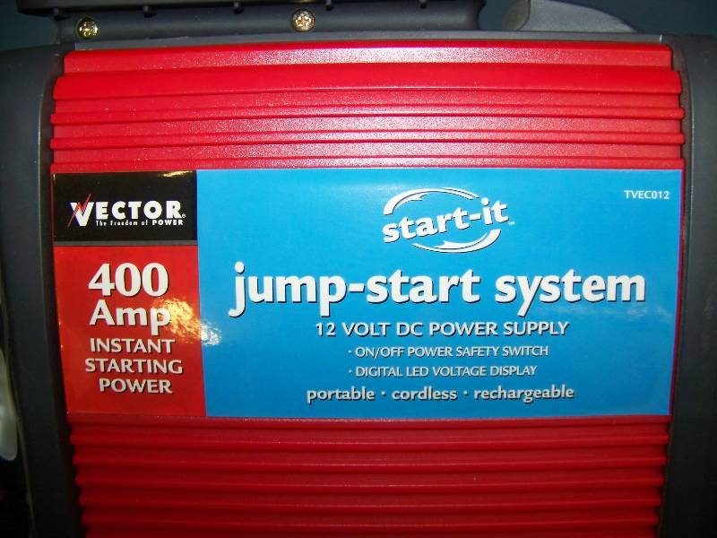 lot 62 image: Vector, Jump-Start System, 12 Volt DC Power Supply