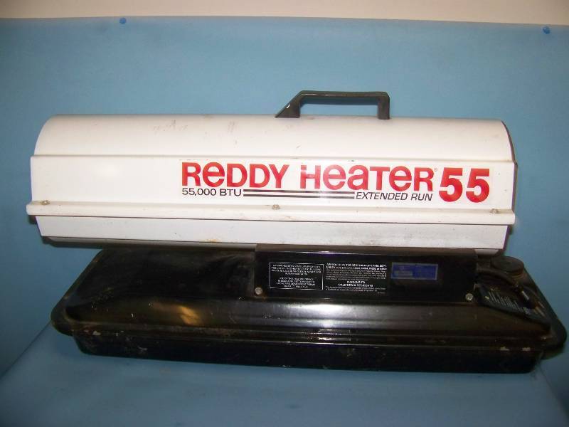 lot 3 image: Reddy Heater 55, Forced Air Heater and Kerosene Gas Container (empty)