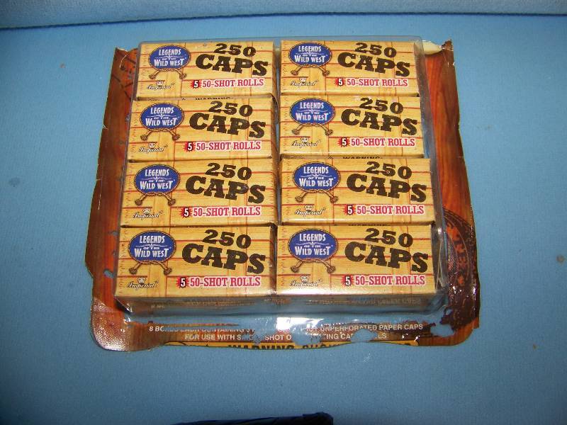 lot 67 image: (2) Cap Guns, Holsters and (8 Boxes) Caps