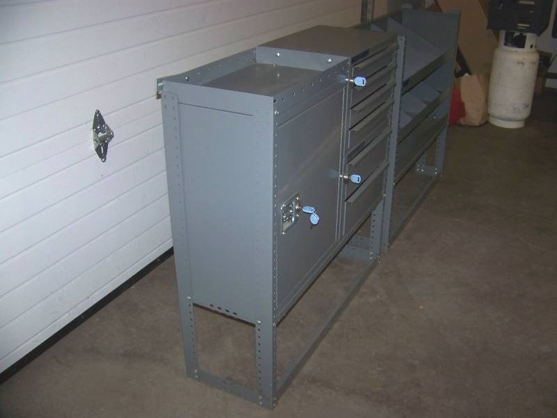 lot 74 image: (2) Adrian Steel, Utility  Work Truck  Van, Organizing Shelves  Racks - BRAND NEW