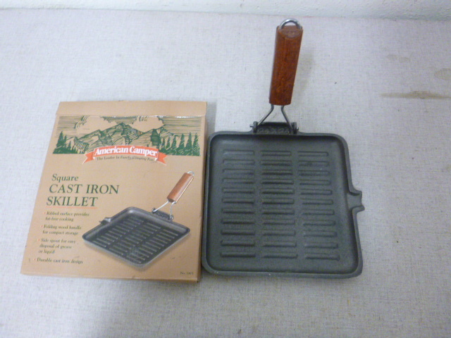 lot 55 image: American Camper Square Cast Iron Skillet