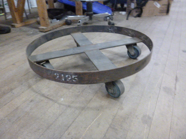 lot 111 image: Large Barrel Dolly Cart