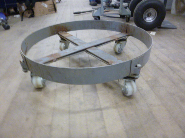 lot 112 image: Large Barrel Dolly Cart