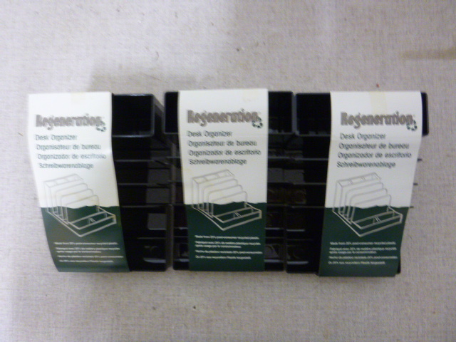 lot 124 image: 3 New Desk Organizers