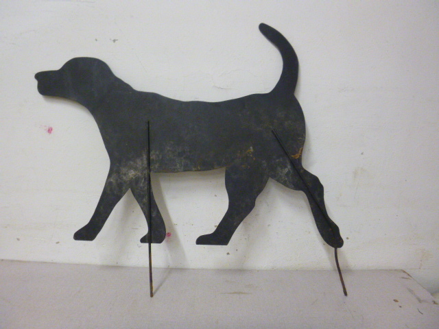 lot 166 image: Metal Dog Yard Dcor