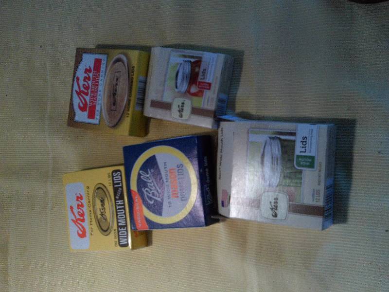5 BOXES OF KERR AND BALL CANNING LIDS