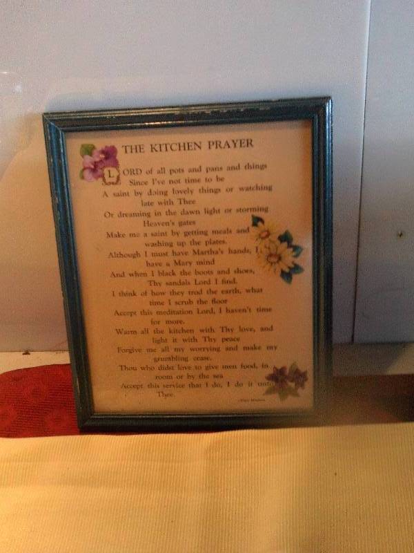 VINTAGE THE KITCHEN PRAYER