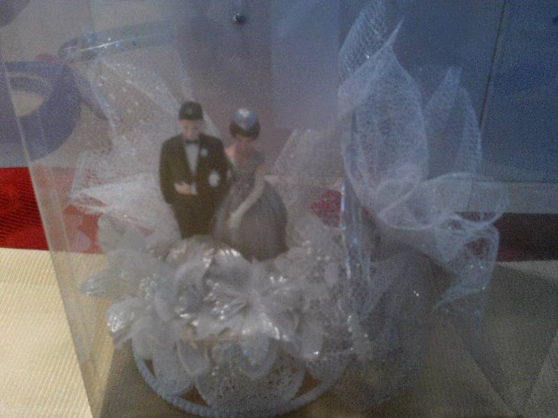 SILVER ANNIVERSARY CAKE TOP