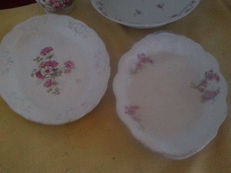 VINTAGE ROSE PATTERN GLASSWEAR