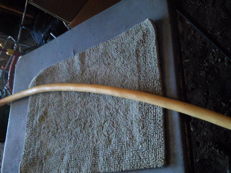 wooden walking stick