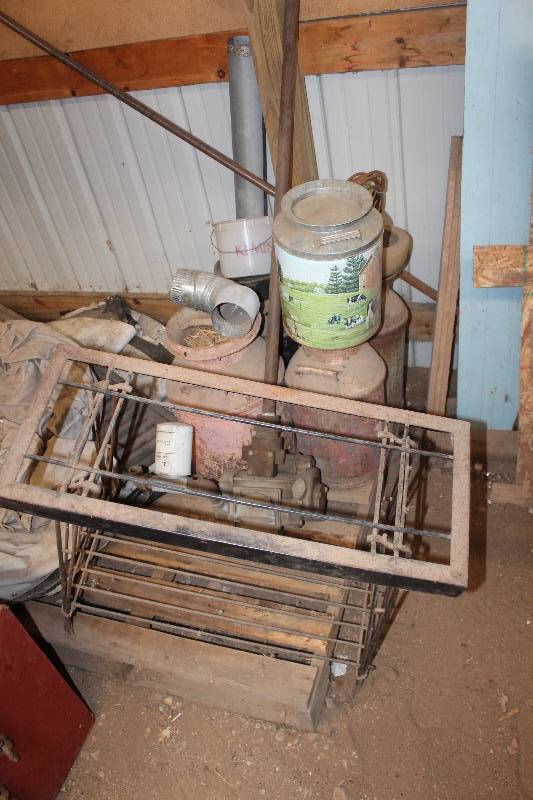 lot 23 image: Lot Including Metals Jugs Pump Stand