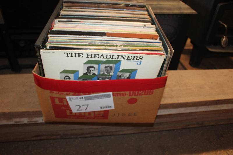 lot 27 image: Box Lot of Vintage Vinyl LP Albums