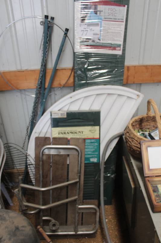 lot 77 image: Lot Including Shutters Automotive Picnic Bench