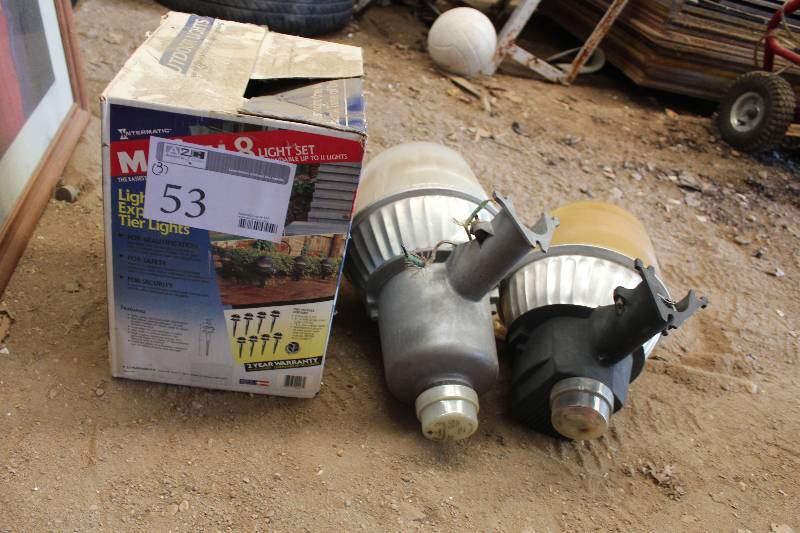 lot 53 image: Lot of (3) Outdoor Landscape Lights