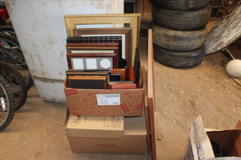 lot 55 image: Lot of Framed Wall Art, Empty Frames