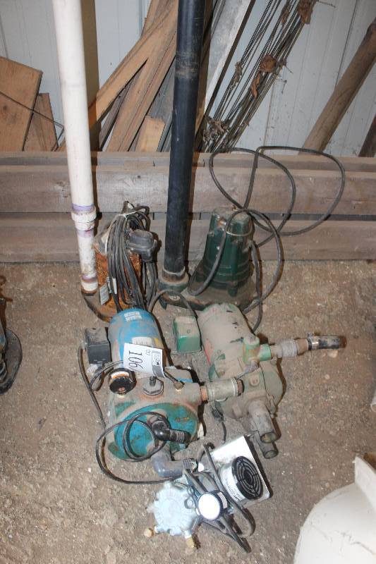 lot 106 image: Lot of (3) Pump Motors Including Myers Simer