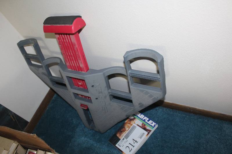 lot 214 image: Ab Flex Exercise Equipment w Manual