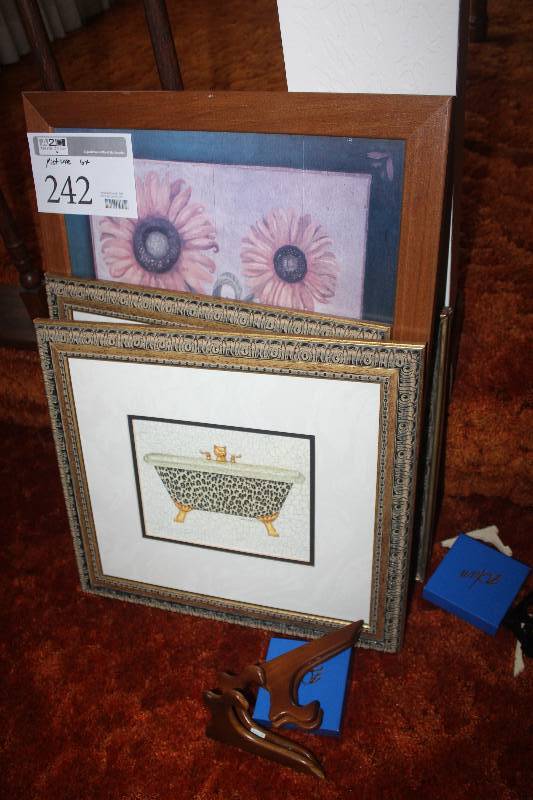 lot 242 image: Lot of Framed Wall Art