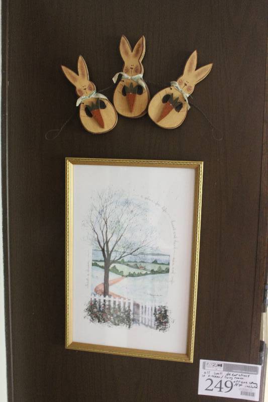 lot 249 image: Lot of Wall Decorations in Kitchen and Dining Room Including Cuckoo Clock Antique Spoons Not Included