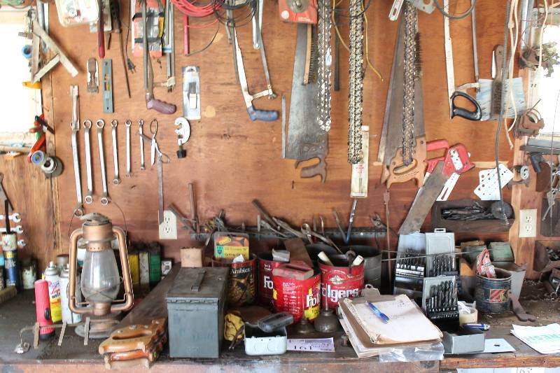 lot 161 image: Wall and Counter Top Lot Including Tools Miscellaneous Hardware