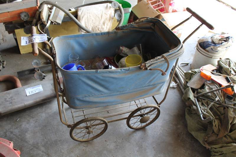 lot 182 image: Baby Pram w Contents