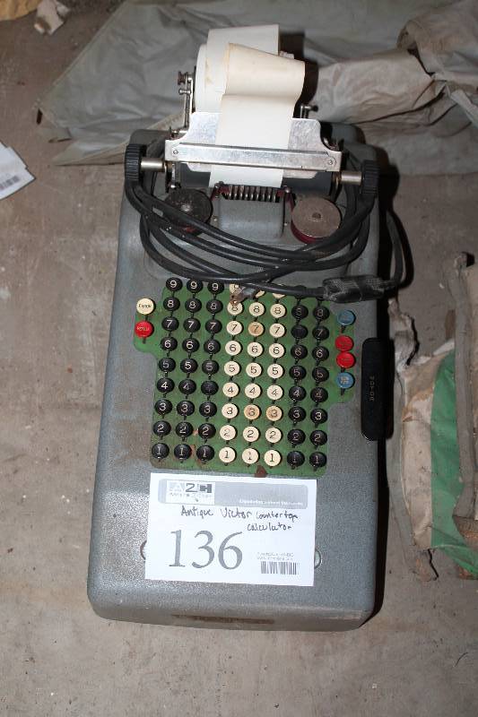 lot 136 image: Antique Victor Countertop Calculator