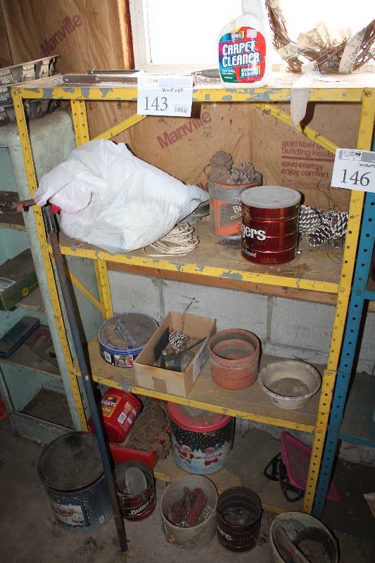 lot 143 image: 4-Shelf Adjustable Metal Shelf