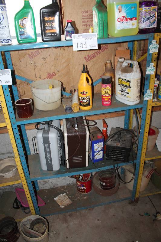 lot 144 image: 4-Shelf Adjustable Metal Shelf