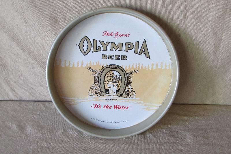 lot 8 image: Olympia Beer Serving Tray