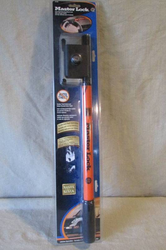 lot 36 image: Master Lock Anti-theft Steering Wheel Lock