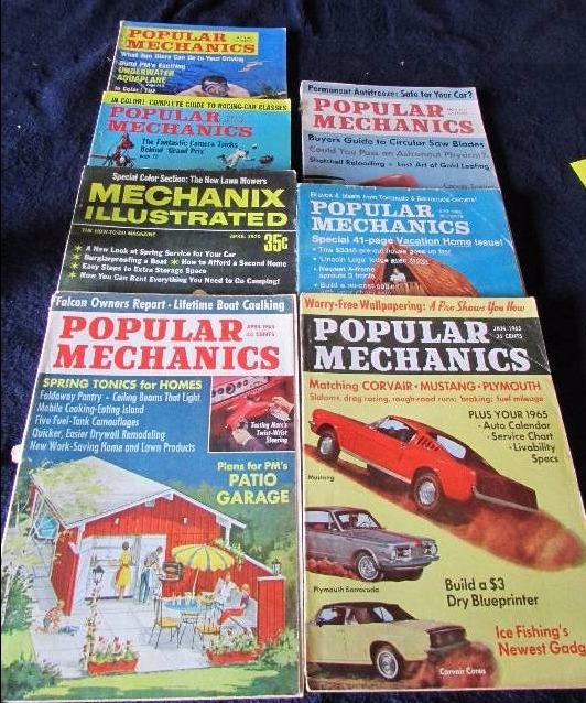 lot 90 image: Vintage Popular Mechanics Magazines