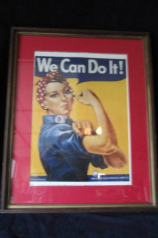 lot 142 image: Vintage War Propaganda Framed Art